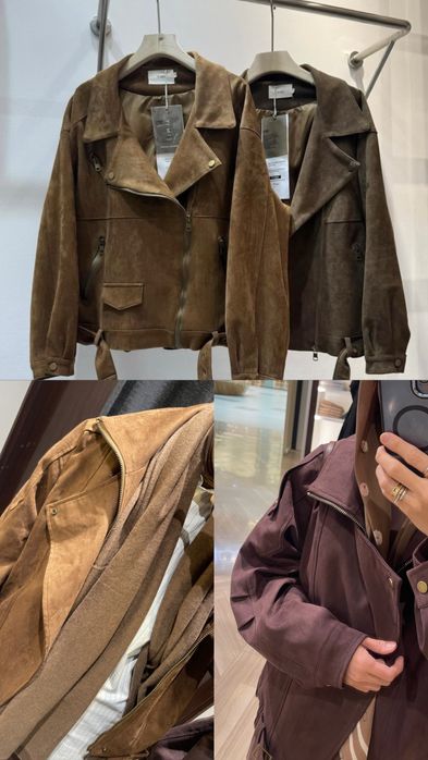 Замшевый бомбер куртка