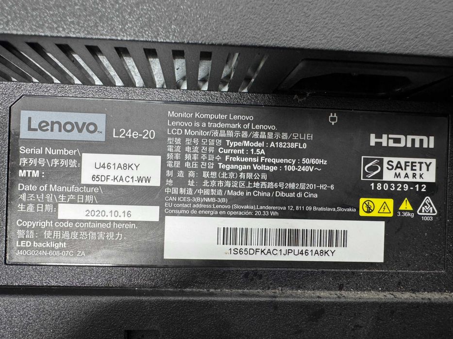 Монитор - Lenovo L24e-20 / M1