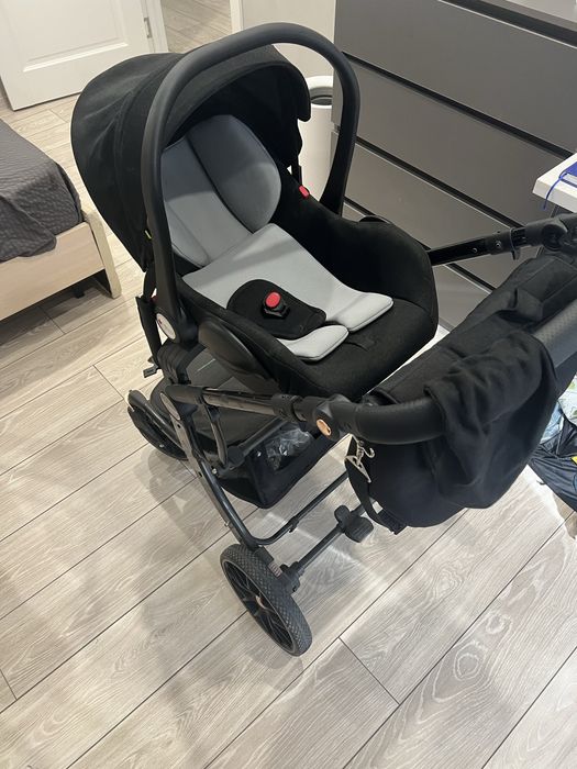 Коляска luxmom черная