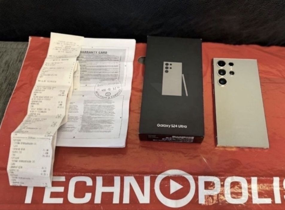 КАТО НОВ 512GB Samsung S24 Ultra Гаранция Технополис 2026г. Gray | Сив