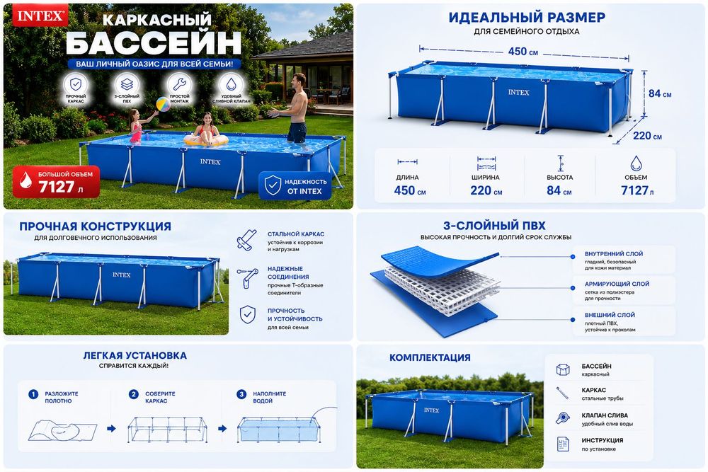 Бассейн семейный