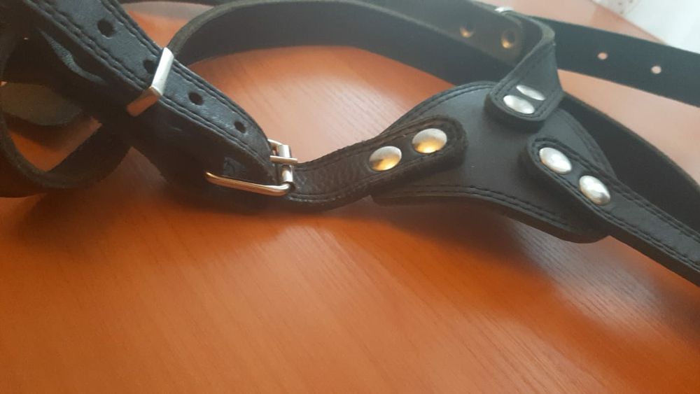 Шлейка  для питомца кожаная!!!