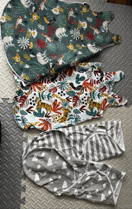 Sac de dormit Angel Baby / sistem de infasare 0-6 luni