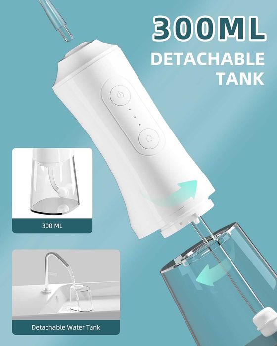 Зъбен душ с 4 сменяеми струйни накрайника  OKALA