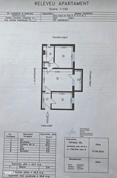 Apartament 2 camere zona Scoala 2 parter imbunatatit mobilat Adjud