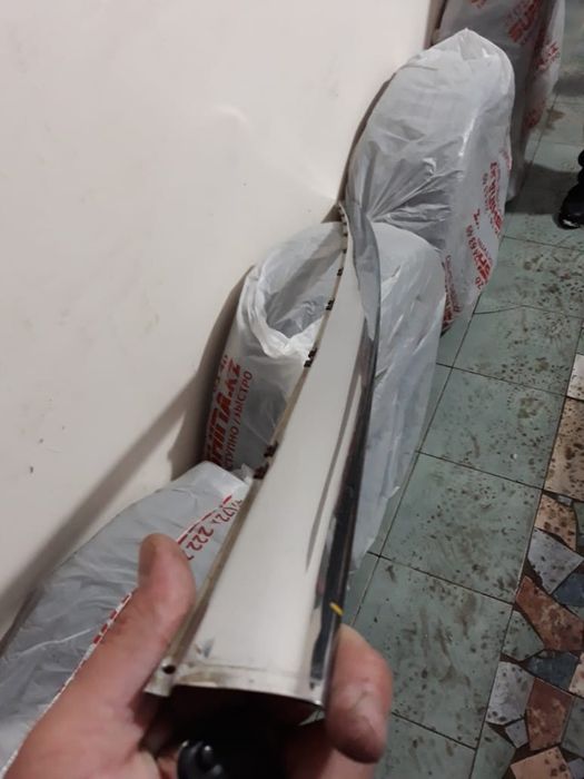 Накладка хром на задний бампер