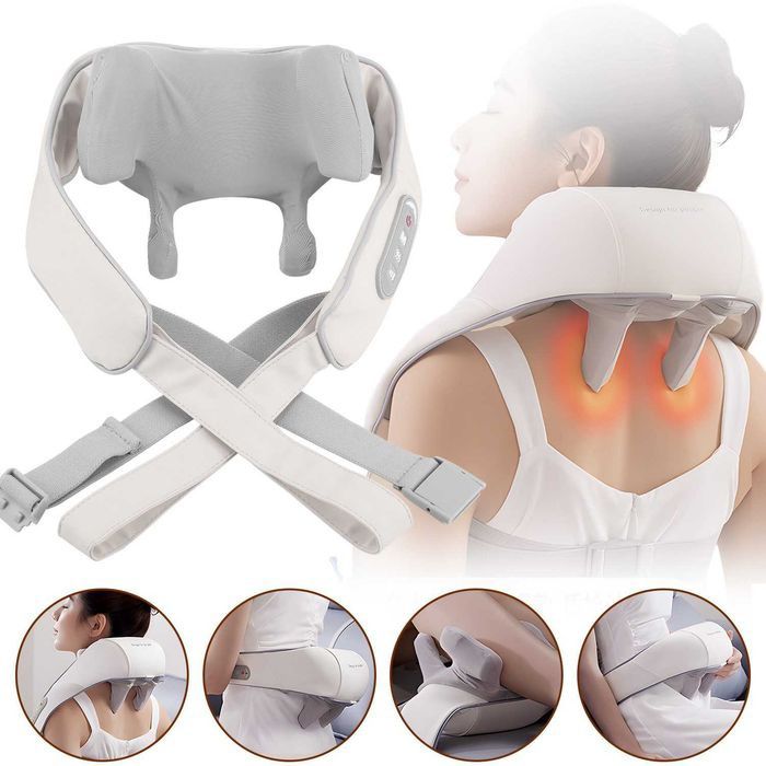 Pernă de masaj Shiatsu cu presopunctură și funcție de încălzire