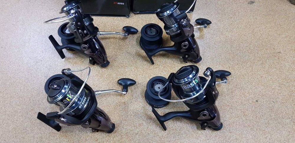 Set 4 mulinete crap EastShark cu baitrunner HT6000