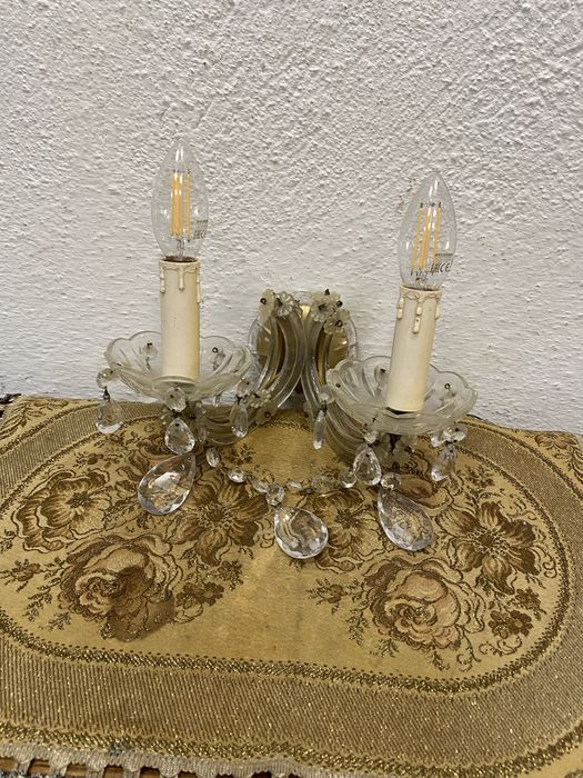 Френски аплик от кристал и месинг