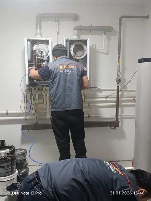 Обслуживание котлов и замена запчастей 24/7