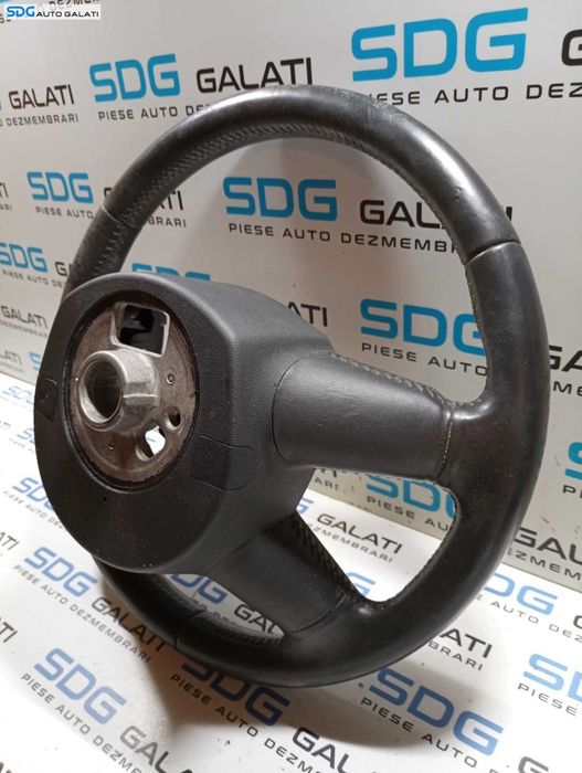 Volan Piele 4 Spite cu Comenzi FARA Airbag Audi A5 2008 - 2016 Cod 8R0419091 0060003096 [M5097]
