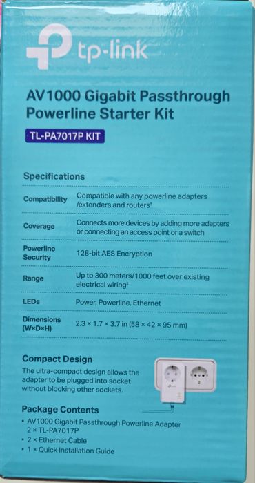 адаптер TP-Link AV1000
WLAN стандарт: 802.3u, 802.3, 802.3ab