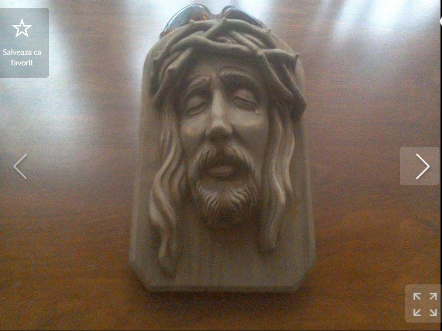 ISUS sculptură în Lemn, lucrată manual