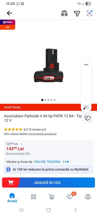 Acumulatori Parkside 12v 4ah
