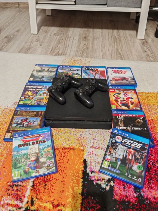 PS4 500 gb + 10 jocuri – GATA DE JOC!