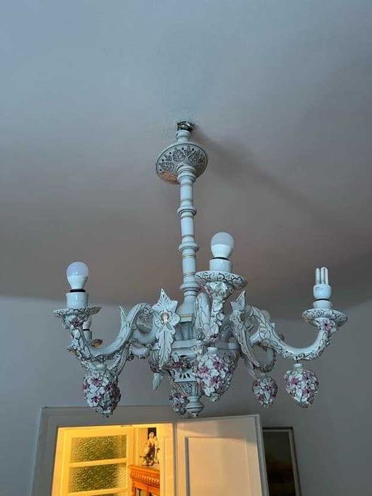 Candelabru / candelabre / lustra / lustre portelan, cristal