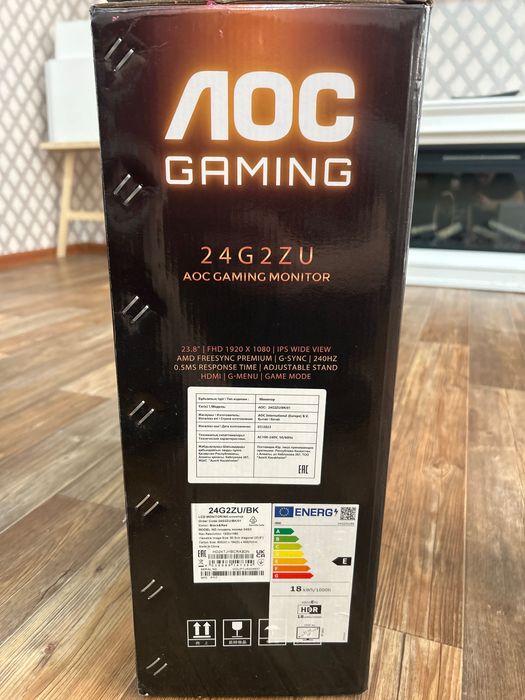 Монитор 23.8" AOC 24G2ZU/BK