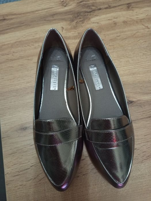 Дамски обувки, сребристи