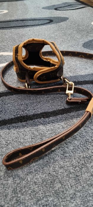 Луксозен комплект нагръдник и повод за домашни любимци.