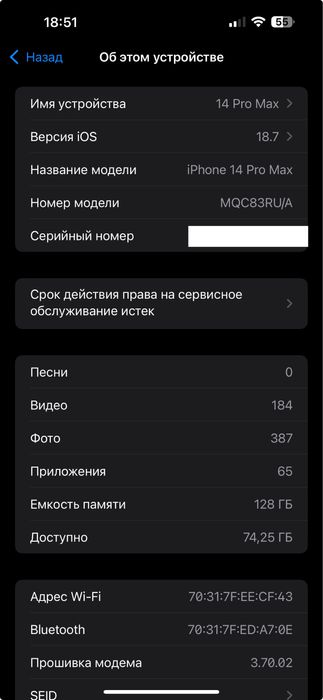 iPhone 14 Pro Max 128гб
