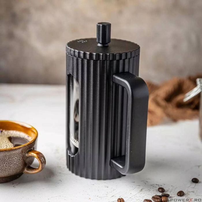 Ceainic pentru cafea, ceai cu piston, 1l negru, Klausberg