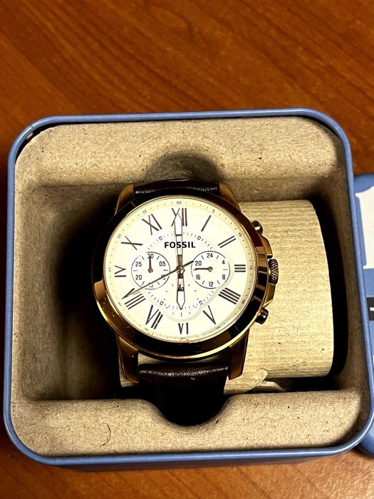 Vand ceas Fossil Grant auriu FS4991