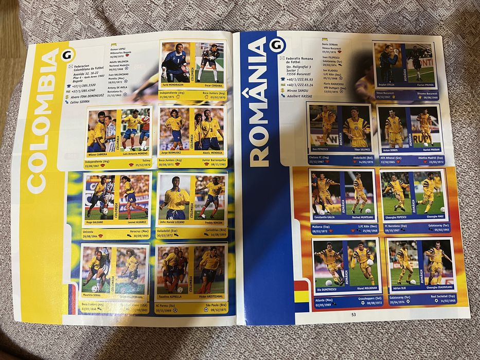 Album DS Franta 1998 (nu Panini) complet 100% stare foarte buna
