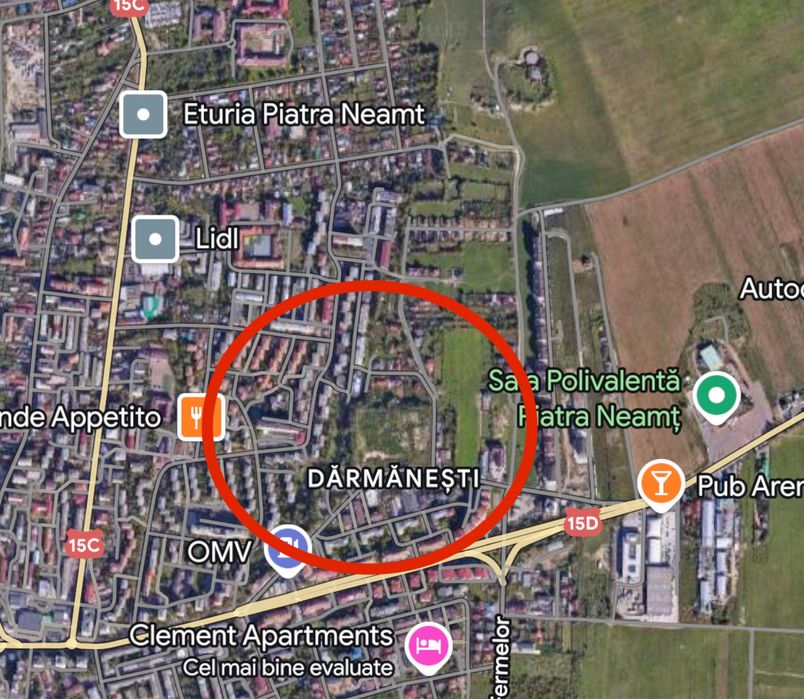 Proiect imobiliar mixt: doua spatii comerciale si patru blocuri S+P+7E