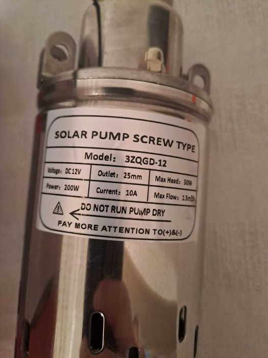 Pompa apa solara sumersibila 24V