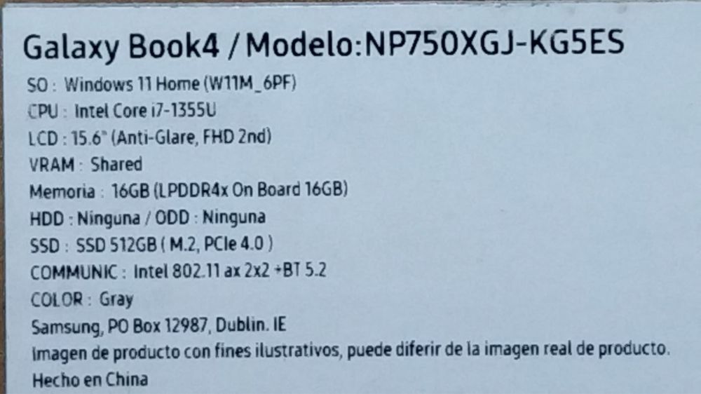 Samsung Galaxy Book4 – i7, 16GB RAM, 512GB SSD – Nou / Sigilat!