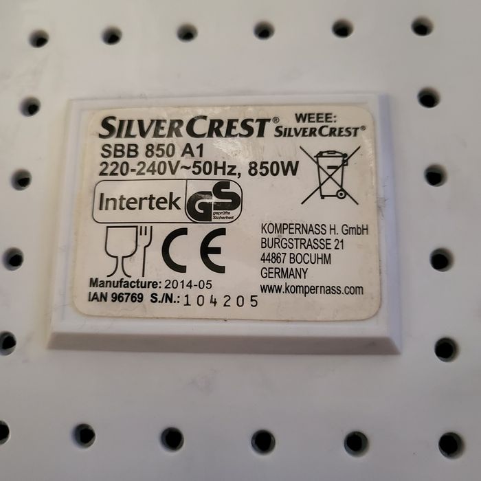 Хлебопекарна Silvercrest SBB 850 b1