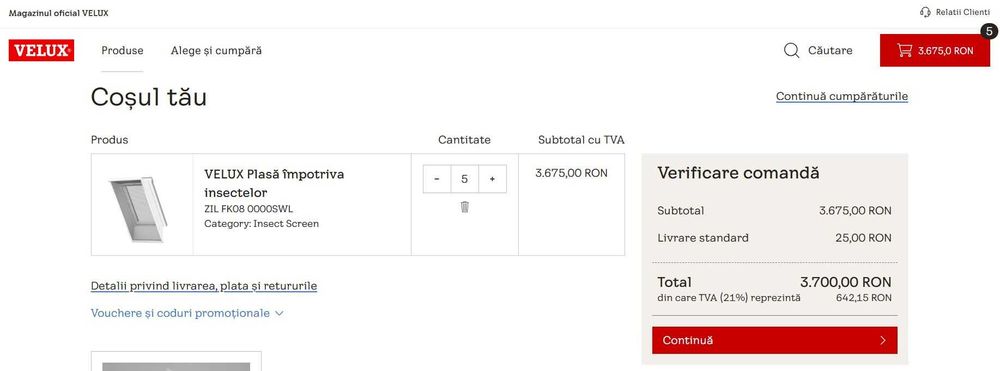 Plase Insecte Velux Model (240)ZIL FK08