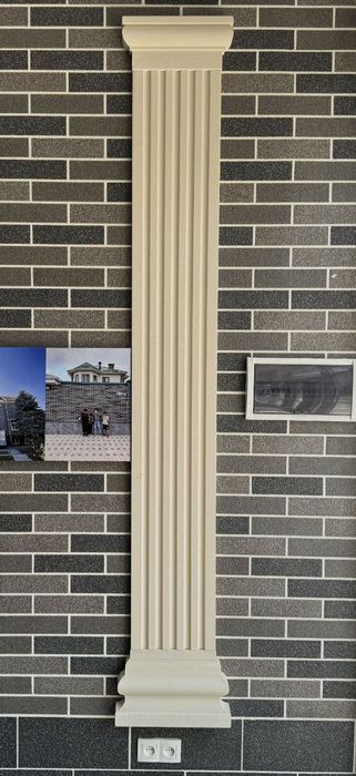 Pokak tyaga fasadniy fasad lepka quyma toshli tayyor mahsulotlar bor