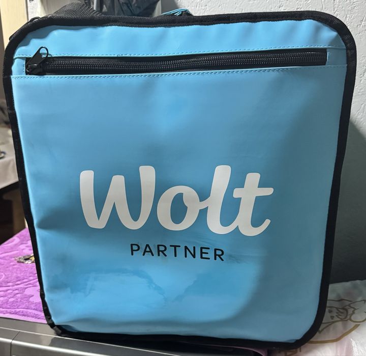 Термосумка Wolt сердний размер