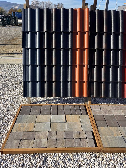 Термопанели, покривни, стенни, калотки. Керемиди и павета от бетон.