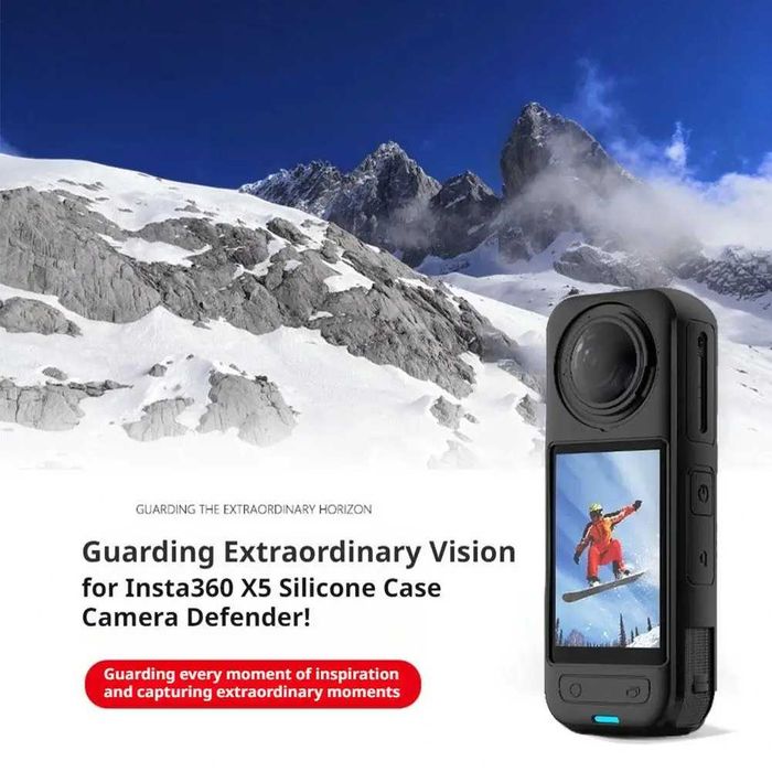 Husa de silicon + protectie obiective camera de actiune Insta360 X5