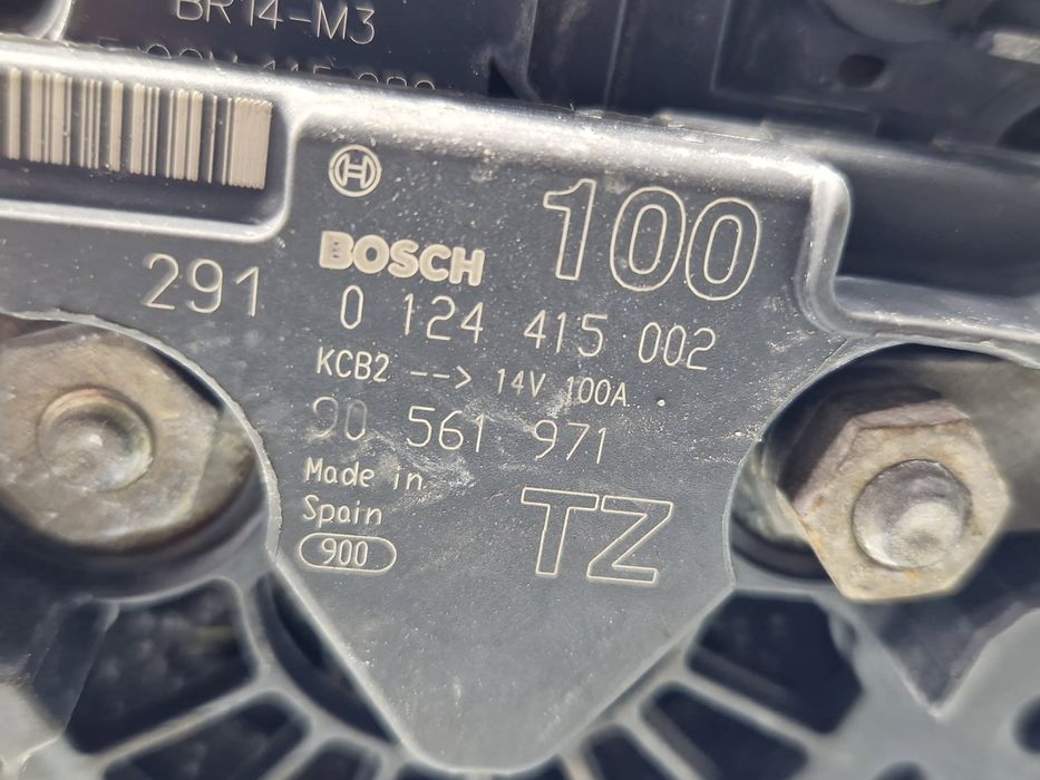 Alternator Opel Astra G [Fabr 1998-2004] 0124415002 1.4 Benz Z14XE 66K