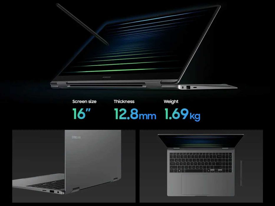 Samsung Galaxy book 5 pro 360  AMOLED 2.8K ULTRA 7 256V 16GB 512 16.0