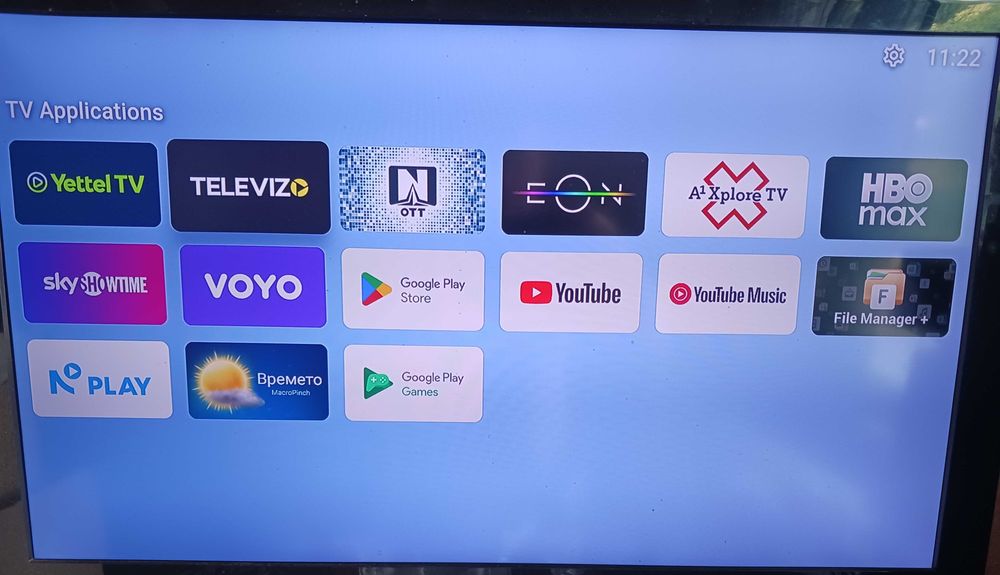 4K Yettel Box с Android Tv 14 с телевизия
