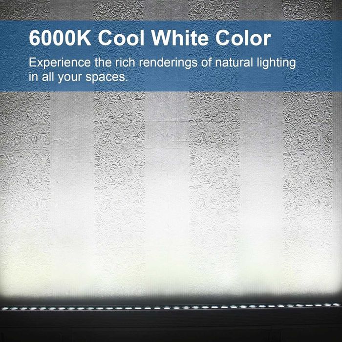 Yasotek 36W LED стенни осветителни тела, 6000K студено бяло, 1 м 230V