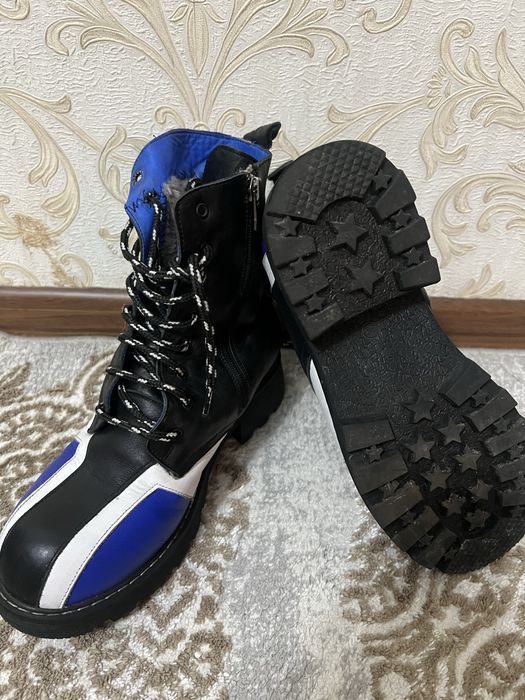 Ботинки зимние кожаные