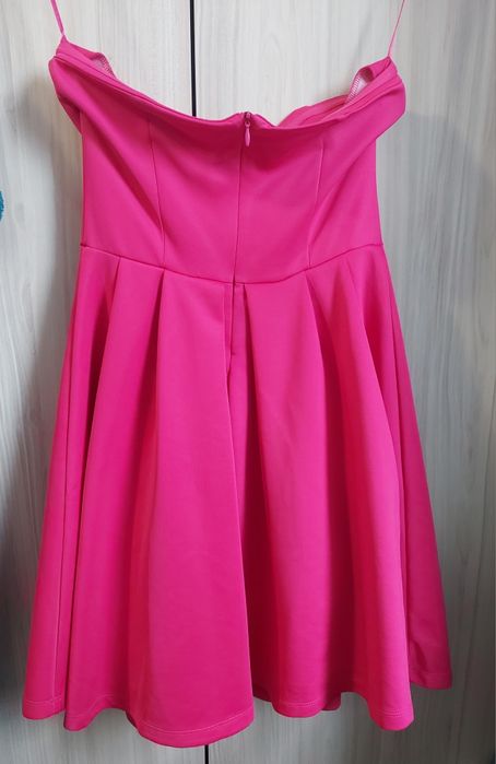 Официална елегатна  цикламена рокля