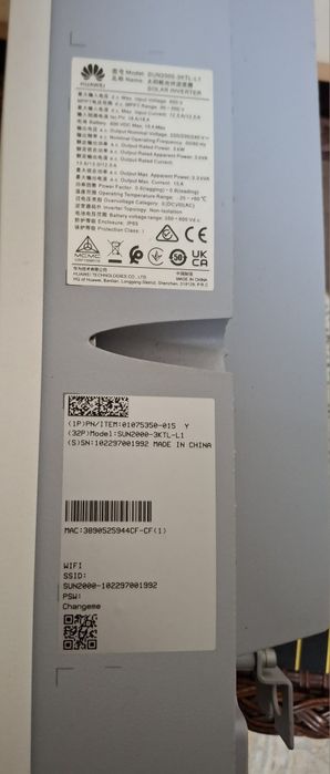 Vand Invertor hibrid monofazat Huawei SUN2000-3KTL-L1, 3 kW, 3000 W