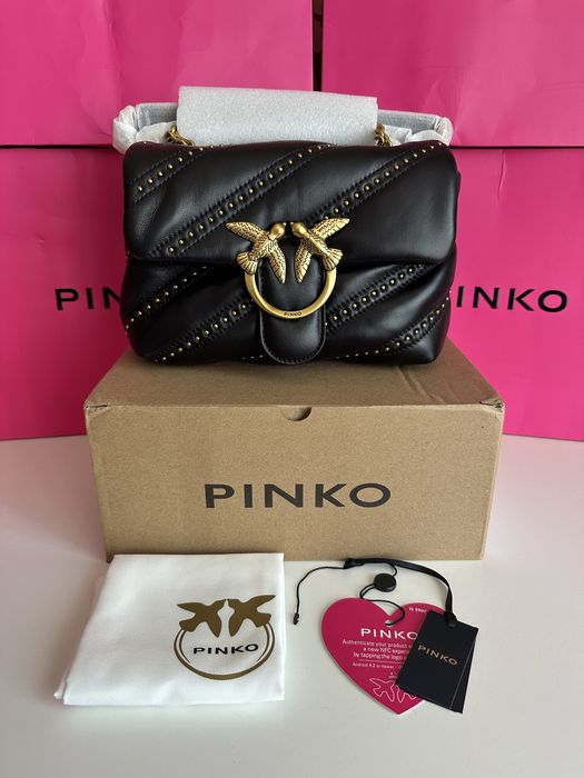 PINKO Мini Love Puff – оригинална кожена чанта | НОВА