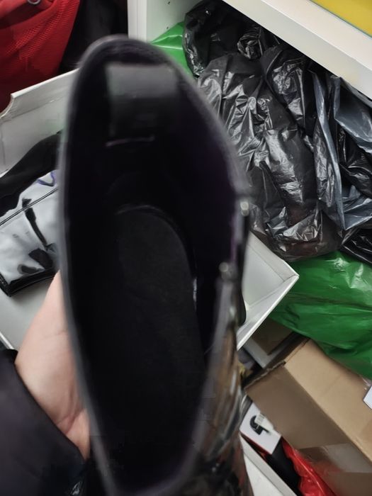 Cizme piele lăcuită 45 Denis