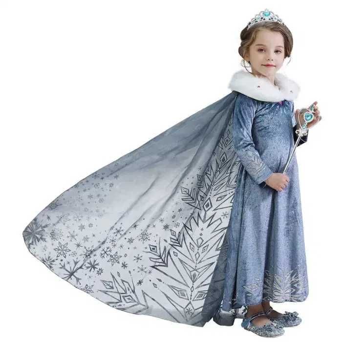 Rochie Rochita Elsa Frozen NOUA fulg de nea 4,5,6,7,8,9,10,11,12,13ani