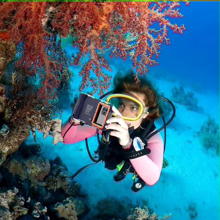Carcasă subacvatică SHELLBOX 2nd Gen | Waterproof 15 m | iPhone & Samsung | Completă