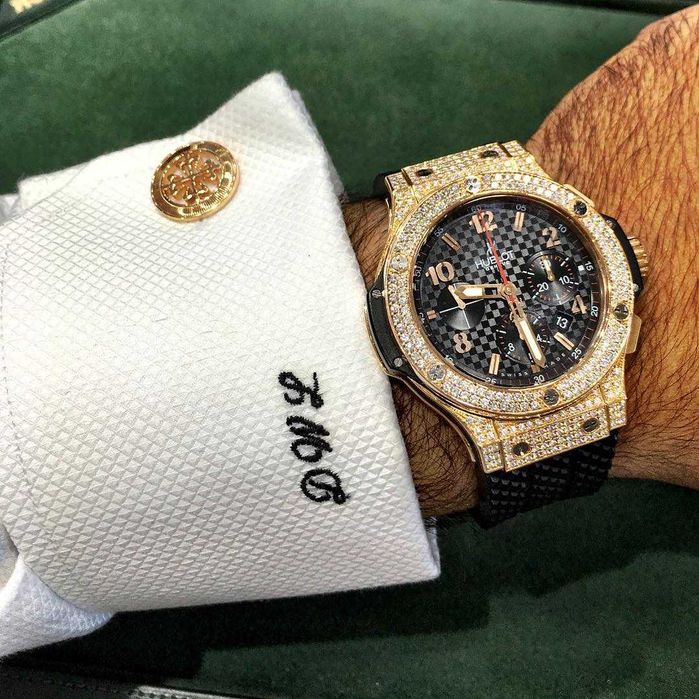 Мъжки Часовници big bang 44mm пълен диамант