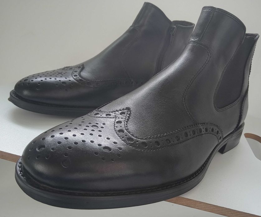 Ghete chelsea wingtip Dune London 41 piele naturala moale