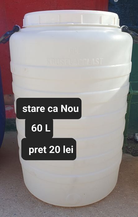 Butoaie plastic de 50/60 L